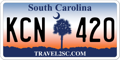 SC license plate KCN420