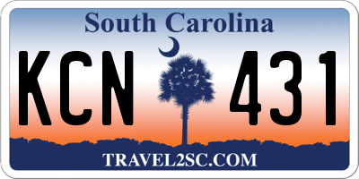 SC license plate KCN431