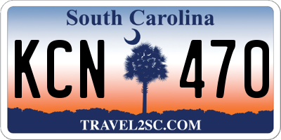SC license plate KCN470