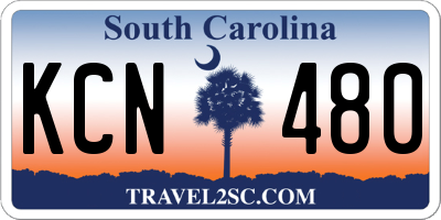 SC license plate KCN480