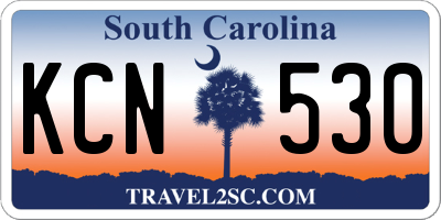 SC license plate KCN530