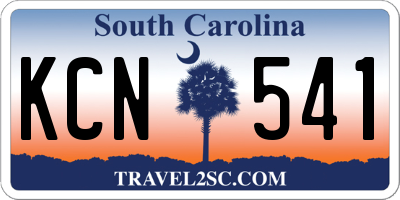SC license plate KCN541