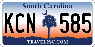 SC license plate KCN585