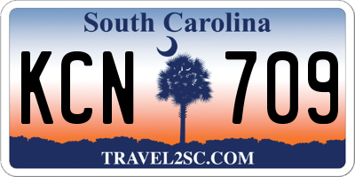 SC license plate KCN709