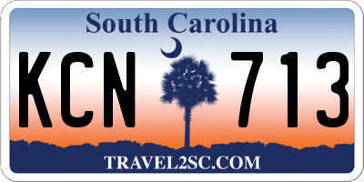 SC license plate KCN713