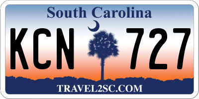 SC license plate KCN727