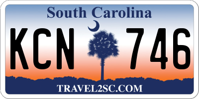 SC license plate KCN746