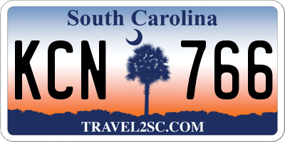 SC license plate KCN766