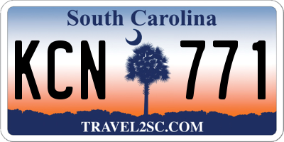 SC license plate KCN771