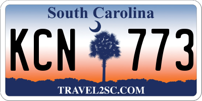 SC license plate KCN773