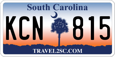 SC license plate KCN815