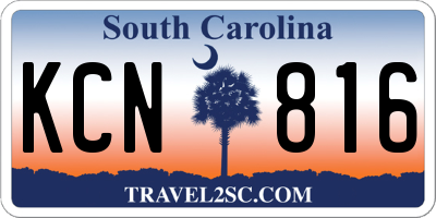 SC license plate KCN816