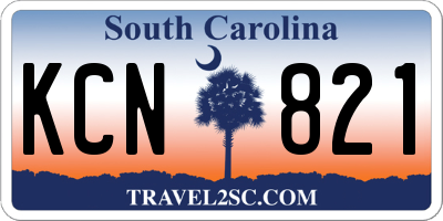 SC license plate KCN821