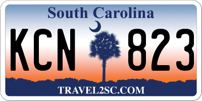 SC license plate KCN823