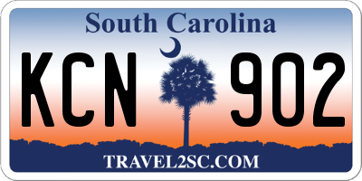 SC license plate KCN902