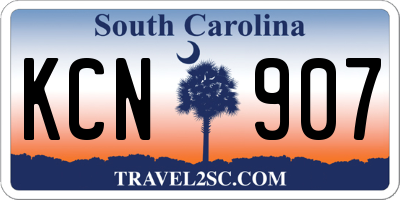 SC license plate KCN907