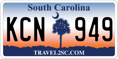 SC license plate KCN949