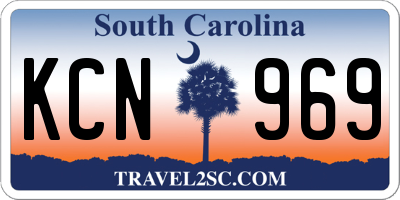 SC license plate KCN969