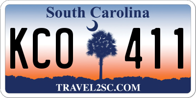 SC license plate KCO411