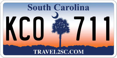 SC license plate KCO711
