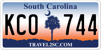 SC license plate KCO744
