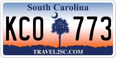 SC license plate KCO773