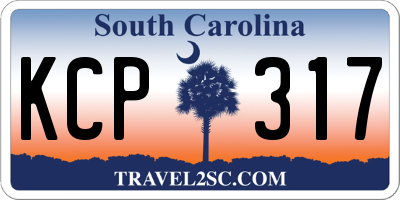 SC license plate KCP317