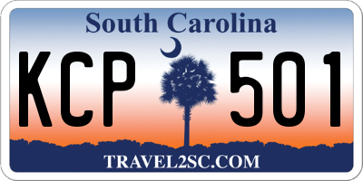 SC license plate KCP501