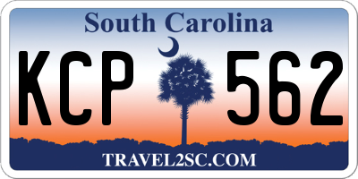 SC license plate KCP562