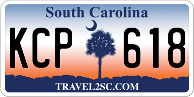 SC license plate KCP618