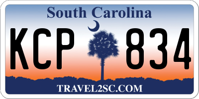 SC license plate KCP834