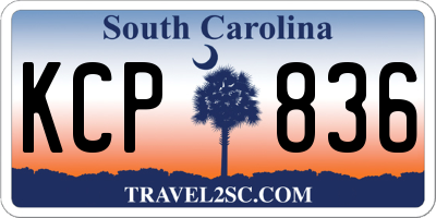 SC license plate KCP836