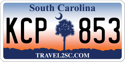 SC license plate KCP853