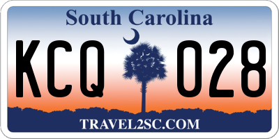 SC license plate KCQ028