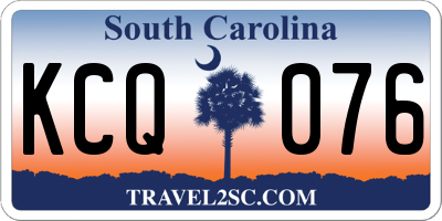 SC license plate KCQ076