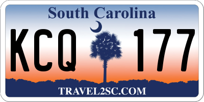 SC license plate KCQ177