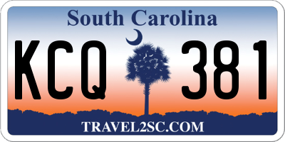 SC license plate KCQ381