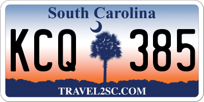 SC license plate KCQ385