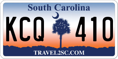 SC license plate KCQ410