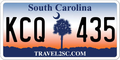 SC license plate KCQ435