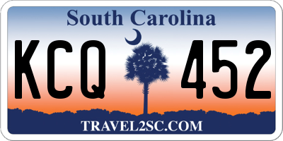 SC license plate KCQ452