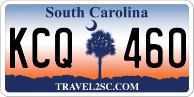 SC license plate KCQ460