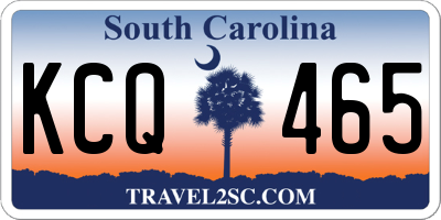 SC license plate KCQ465