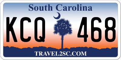 SC license plate KCQ468