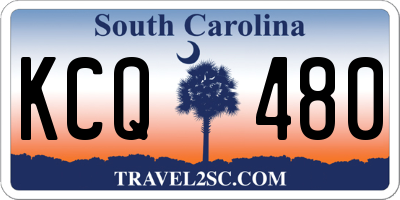 SC license plate KCQ480