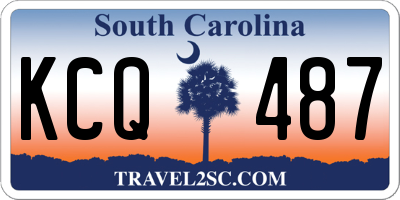 SC license plate KCQ487