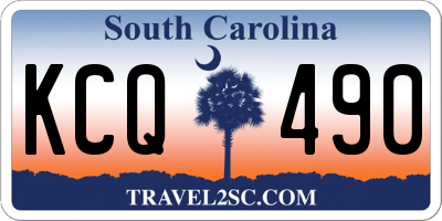 SC license plate KCQ490