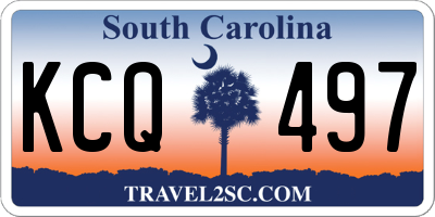 SC license plate KCQ497