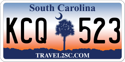 SC license plate KCQ523