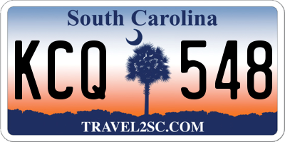 SC license plate KCQ548